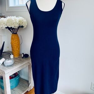 Navy Blue Midi Tank Dress